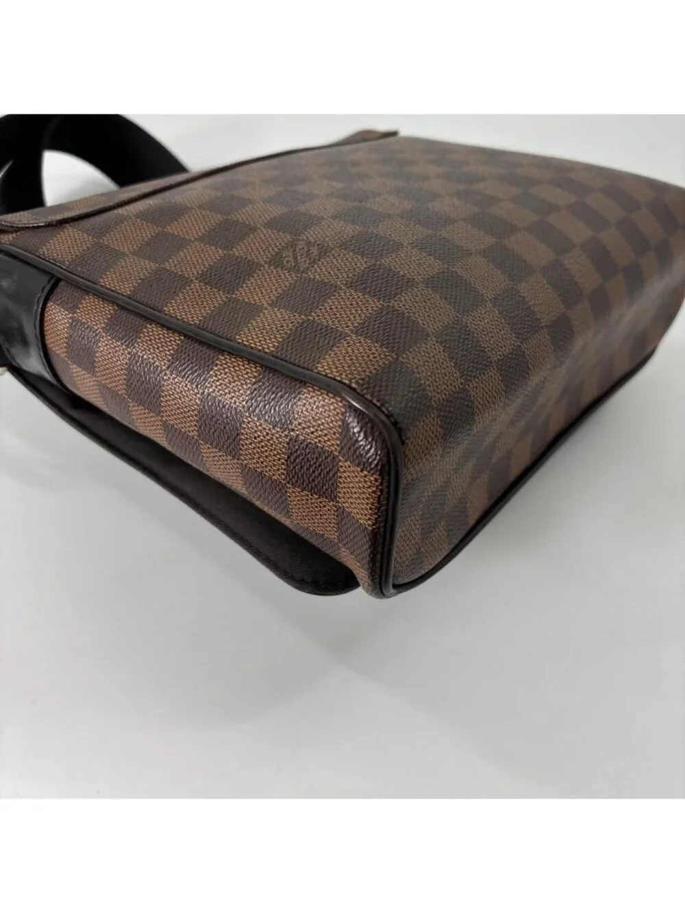 Louis Vuitton Super Damier District PM Shoulder Bag Brown